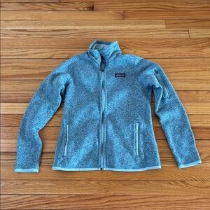 Patagonia Women's Worn Wear Better Sweater Green Fleece Full Zip Jacket Size S